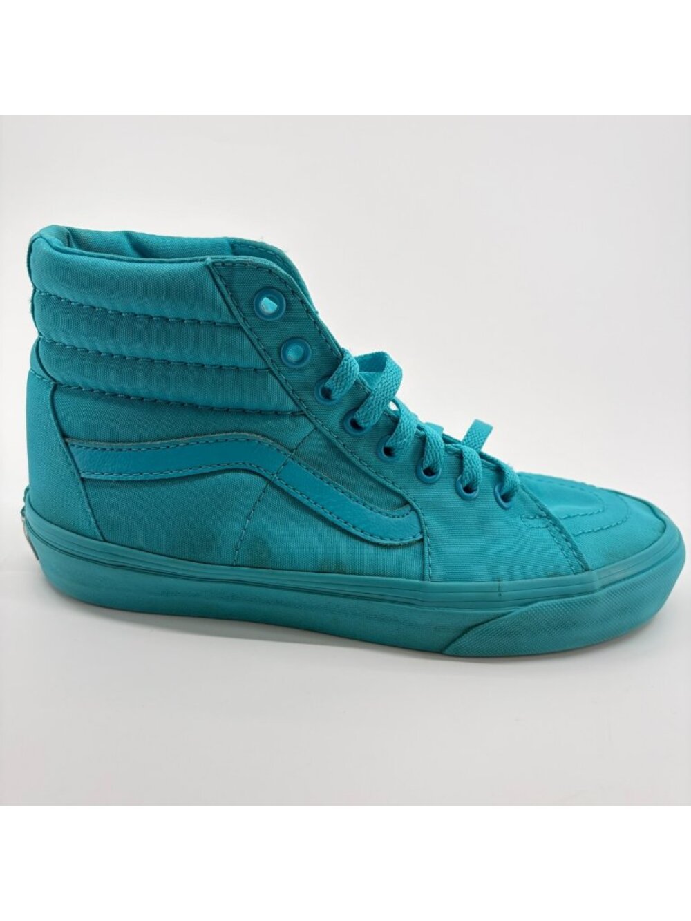 Vans Sk8-Hi Womens Size 8 Teal Blue Athletic Walking Skateboard Shoes Sneakers